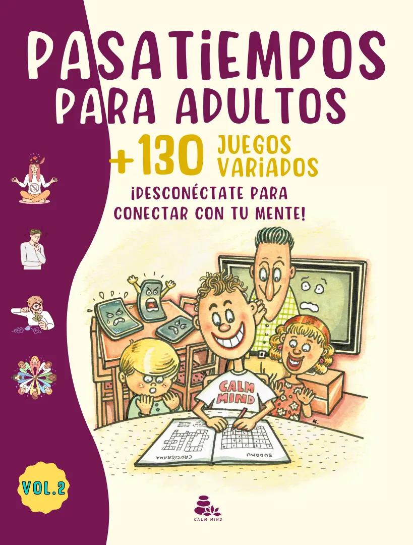 Portada Pasatiempos para Adultos Volumen2